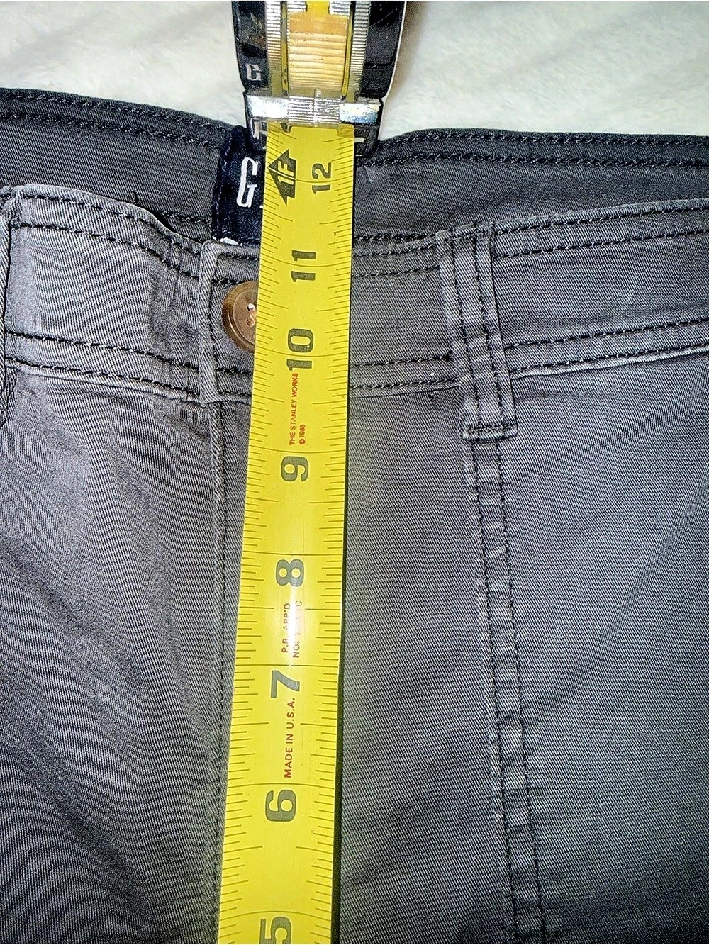 Gap Ankle Chino Pants in Black Size 10 - Picture 12 of 13